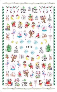 Sticker Noel dán móng- Phụ kiện trang trí móng