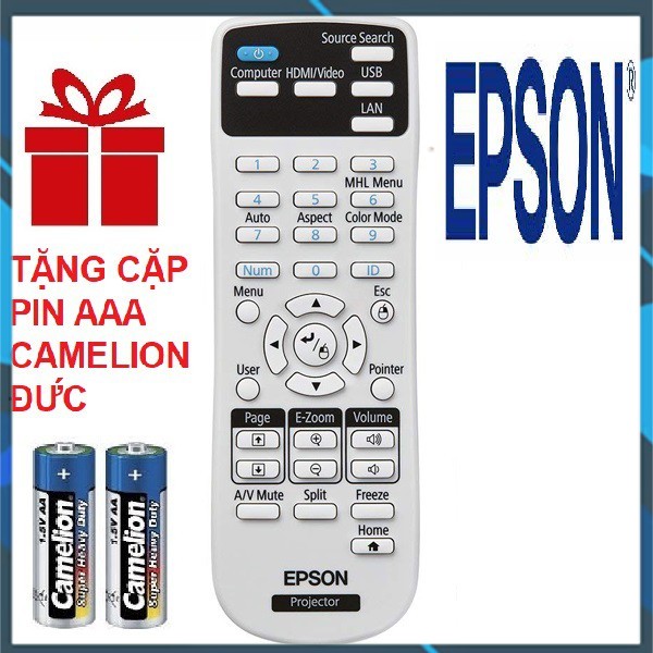 [Rẻ vô địch] Remote máy chiếu EPSON mẫu 1 - Điều khiển máy chiếu EPSON mẫu 1 - PROJECTOR (Hàng hãng)
