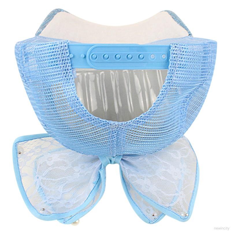 Mũ lưỡi trai phối lưới đính nơ đáng yêu cho bé