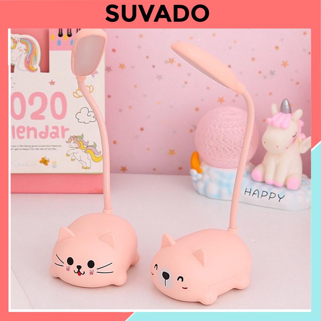 Đèn Bàn led siêu sáng học bài đọc sách sạc pin tích điện dễ thương  YW SUVADO