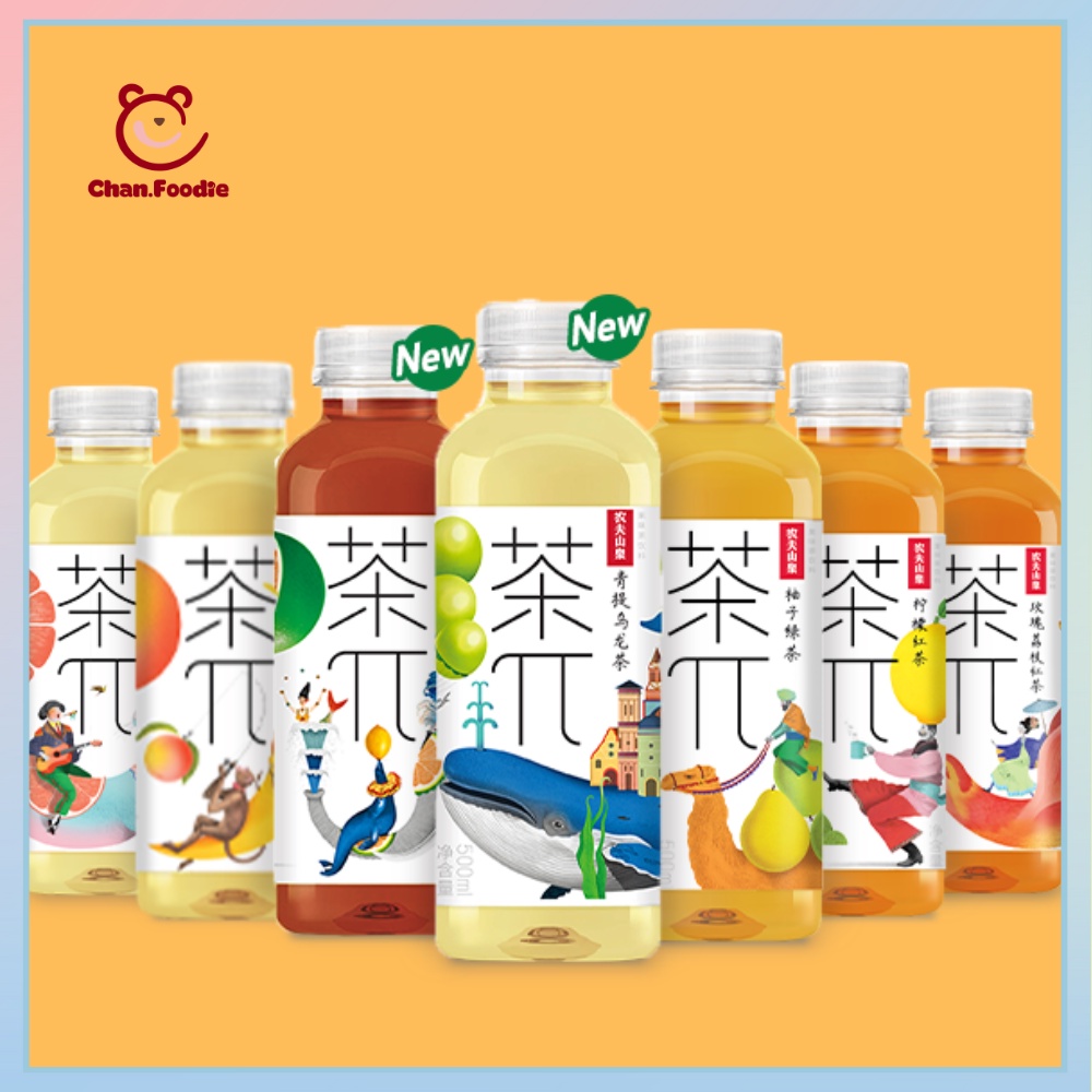 Trà trái cây Nongfu Spring - Trà hoa quả Nông Phu Sơn Tuyền giải nhiệt thanh mát - Dạng chai 500ml