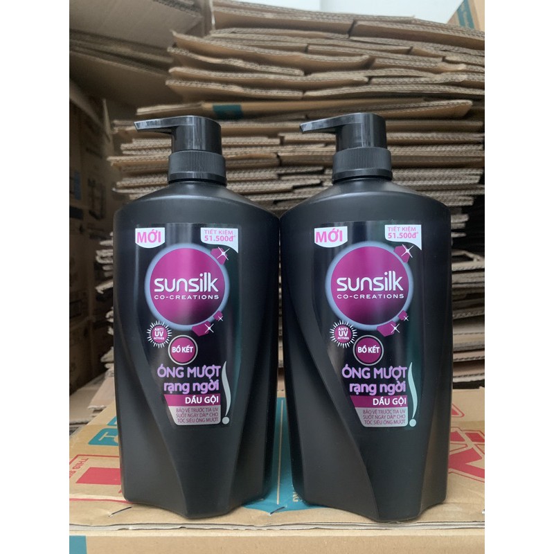 Dầu gội Sunsilk óng Mượt Rạng Ngời 900g(mầu đen)