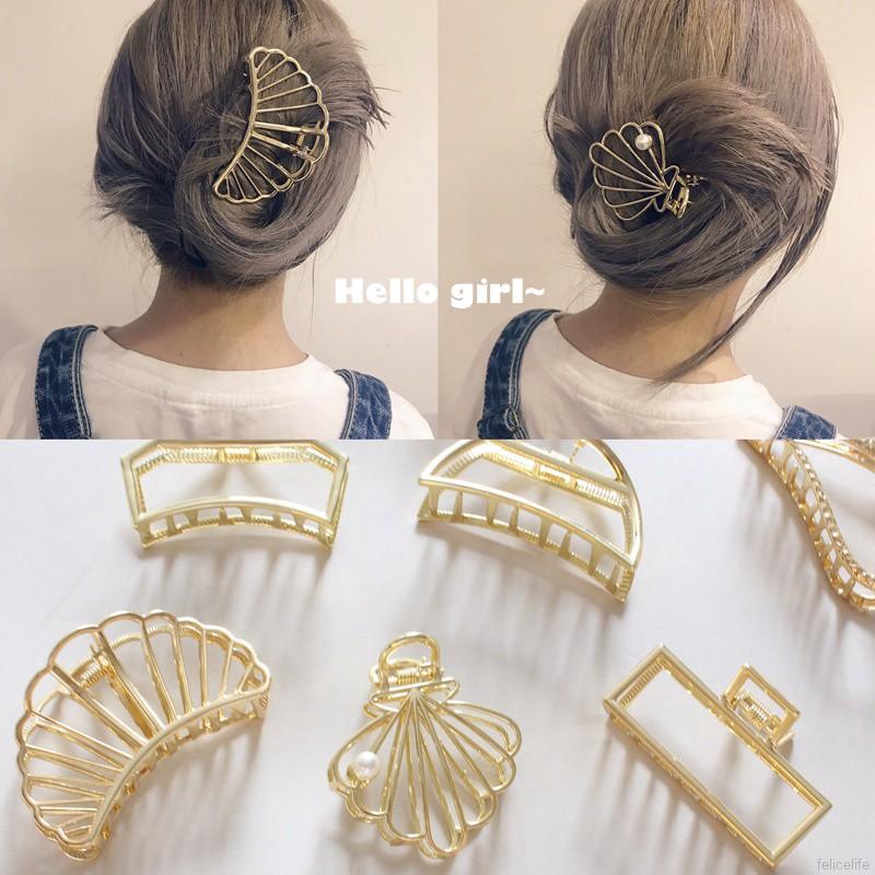 Kẹp tóc hình học thời trang