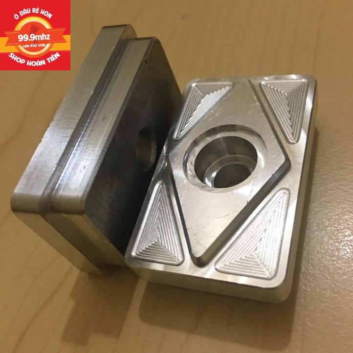 Nắp Tăng Sên Âm Exciter/ Winner/ Sonic/ Satria/ Raider Nhôm CNC Kèm 2 Ốc Lục Giác 8li40 Mẫu Hình Thoi