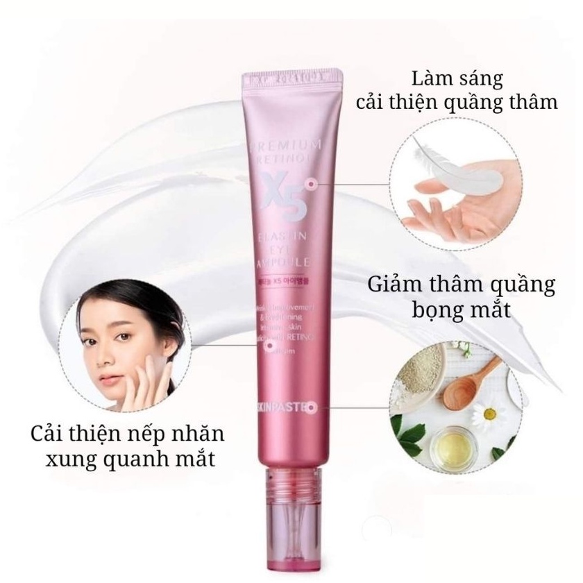 Kem Retinol X5 Elastin Cream Skinpastel 30ml Hàn Quốc Kem Dưỡng Da Chống Lão Hóa