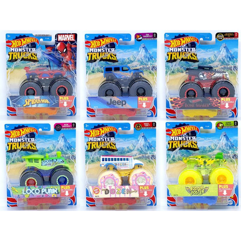 Hot Wheels Xe Tải Quái Vật Kỷ Jura Độc Đáo