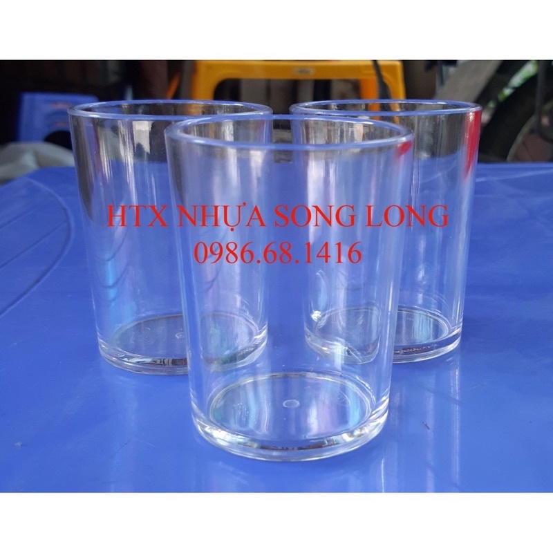 Set 10 cốc trà giả thuỷ tinh SL - size trung