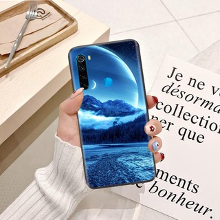 Ốp lưng Xiaomi Redmi Note 8 Viền dẻo TPU hình Trăng Xanh