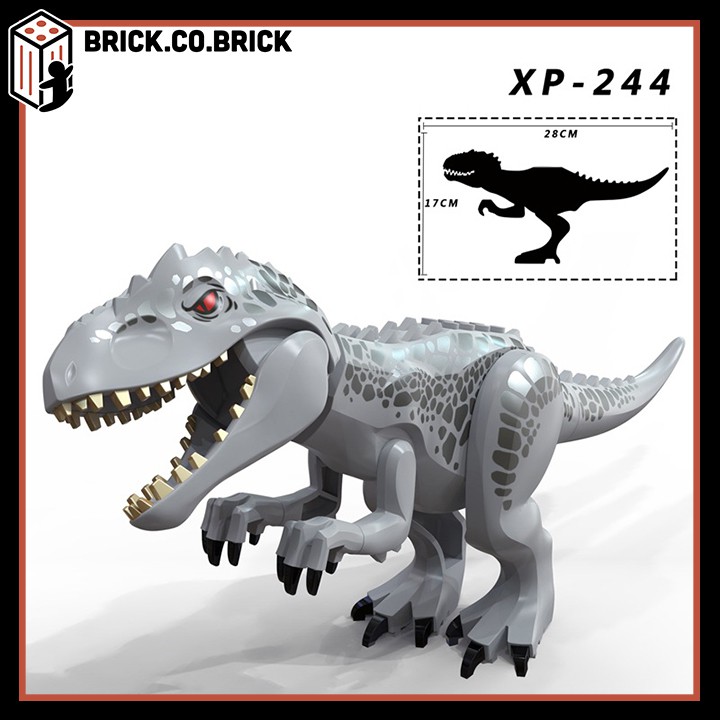 XP244 MẪU MỚI -Đồ chơi lắp ráp sáng tạo - Mô hình Khủng long bạo chúa Moc-Dinosaurs Jurassic Park- Tyrannosau