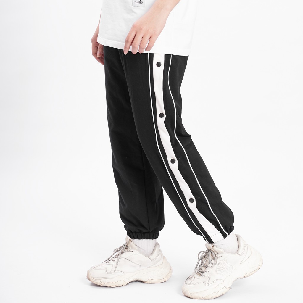 Quần JOGGER CÚC BẤM unisex N7 bo gấu thun dáng suông nam nữ phong cách đường phố Hàn Quốc Ulzzang