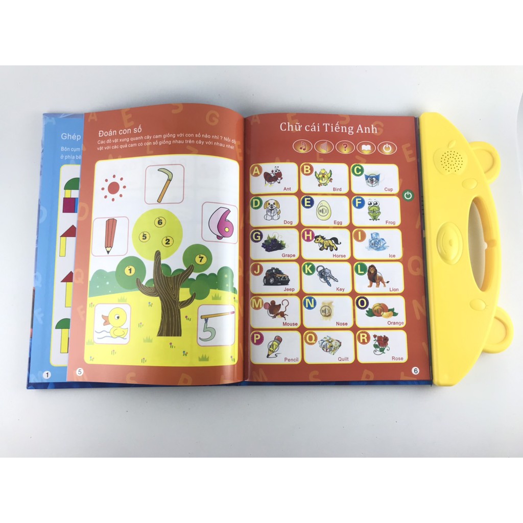 Sách điện tử Thông Minh Song Ngữ Anh - Việt Cho Bé Phát Triển Trí Tuệ - Sách điện tử Cảm Ứng Thông Minh Giúp Bé Học Tốt