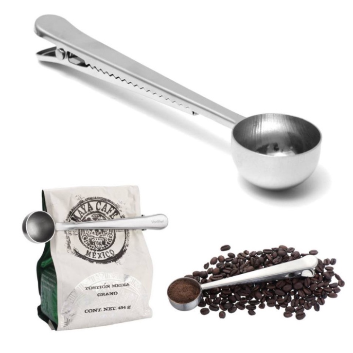 Thìa muỗng kẹp miệng túi cho nhà bếp 2 trong 1