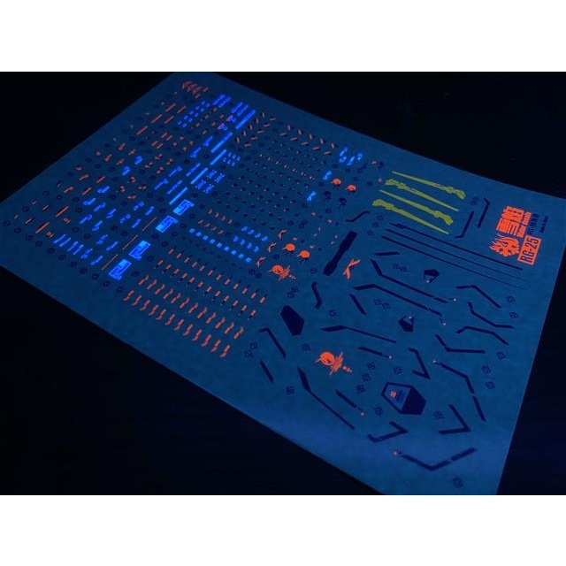 Xueyan decal cho rg hg unicorn expansion shield huỳnh quang