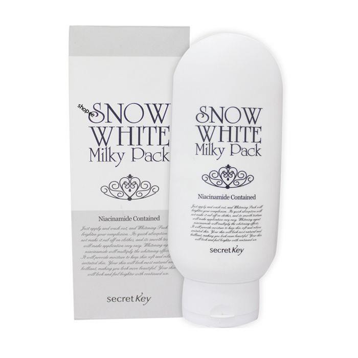 Dưỡng trắng da mặt và body cao cấp Snow White Milky Pack Dưỡng ẩm và mịn màng hơn, bạn sẽ cảm nhận được ngay (Auth)