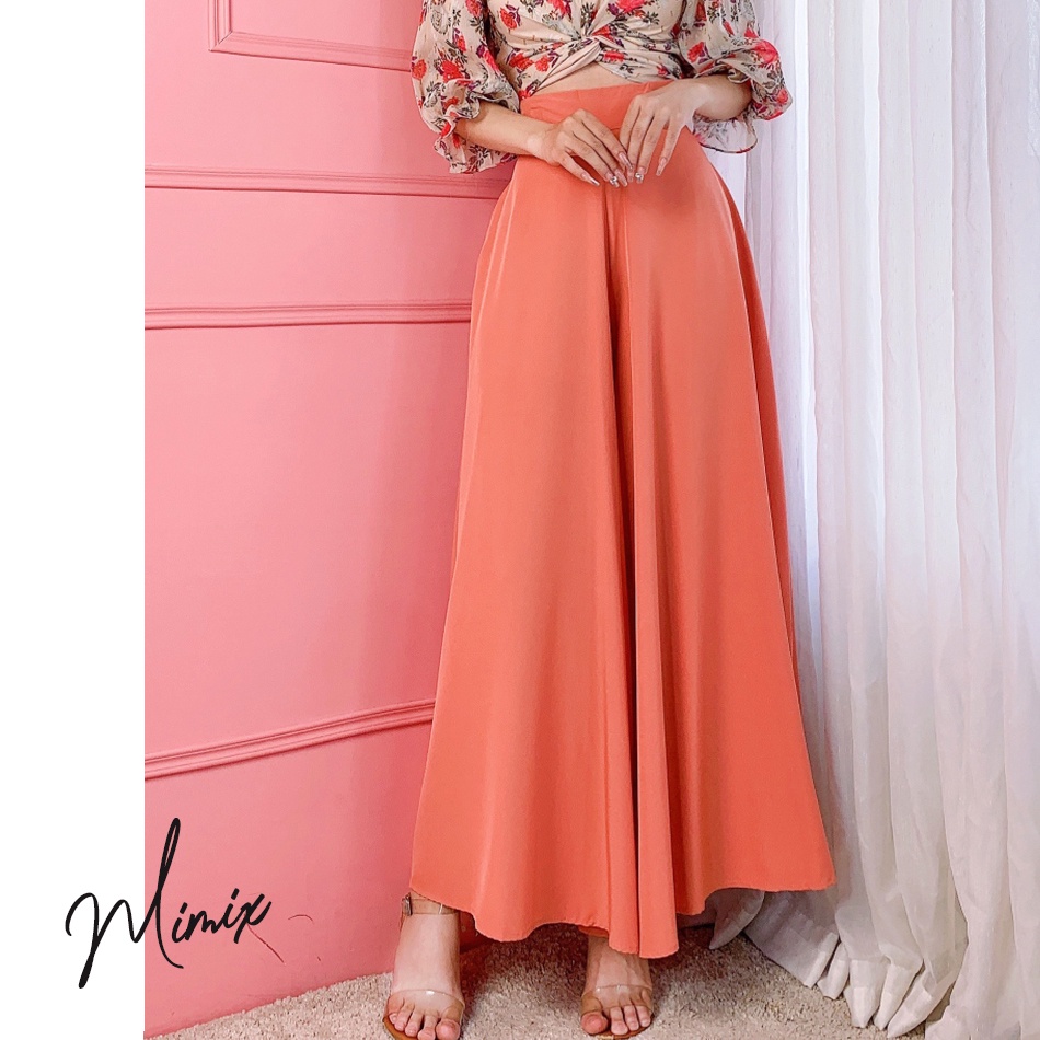 Quần trơn ống A giả váy 5 màu MIMIX BO3165