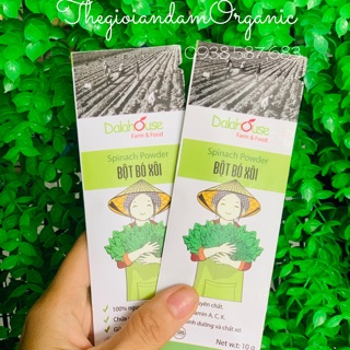 Bột cải bó xôi sấy lạnh 10g cho bé ăn dặm