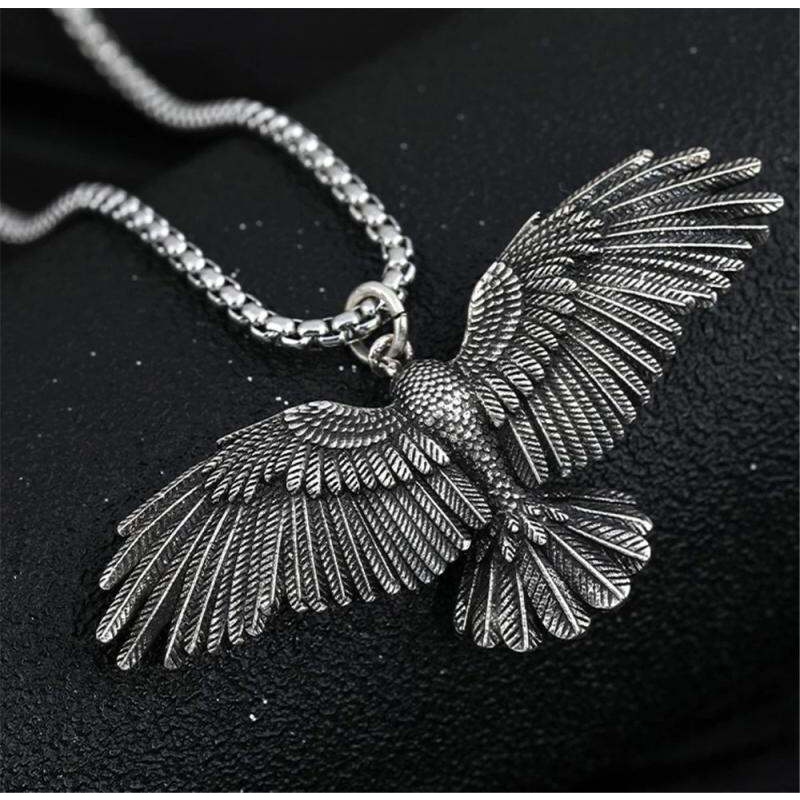 Vòng cổ Kim Loại Mặt Hình Chim Đại Bàng Cá Tính Cho Nam