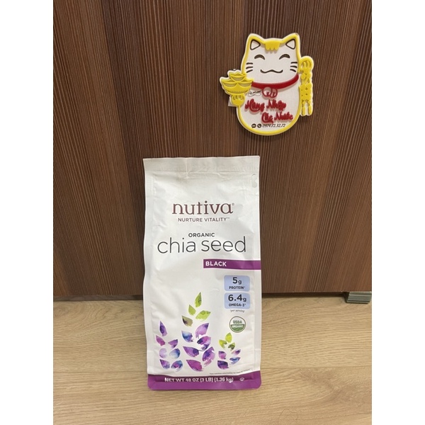 Hạt chia seed nutiva organic hữu cở 1.36 kg nhập khẩu mỹ