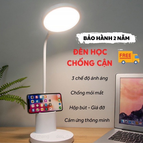 Đèn Học, Đèn Bàn Học Chống Cận Tích Điện Sạc USB, Đèn Duy Thắng