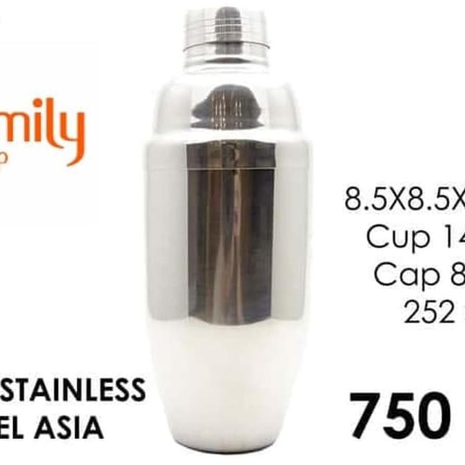 Bình Lắc Cocktail 750ml Bằng Thép Không Gỉ Chất Lượng Cao