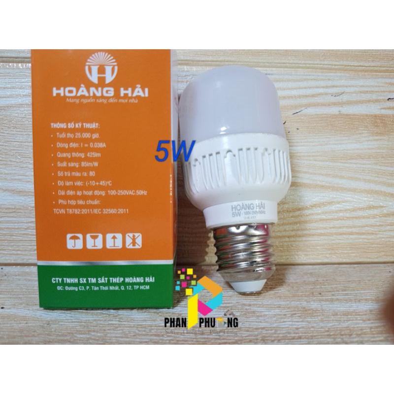 BÓNG ĐÈN LED TRỤ SIÊU TIẾT KIỆM ĐIỆN 5W -> 65W  HOÀNG HẢI