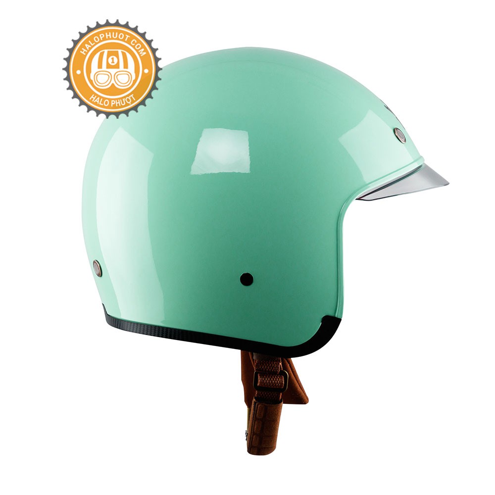 Nón bảo hiểm 3/4 kính âm Royal M139 xanh ngọc (tặng balo rút)