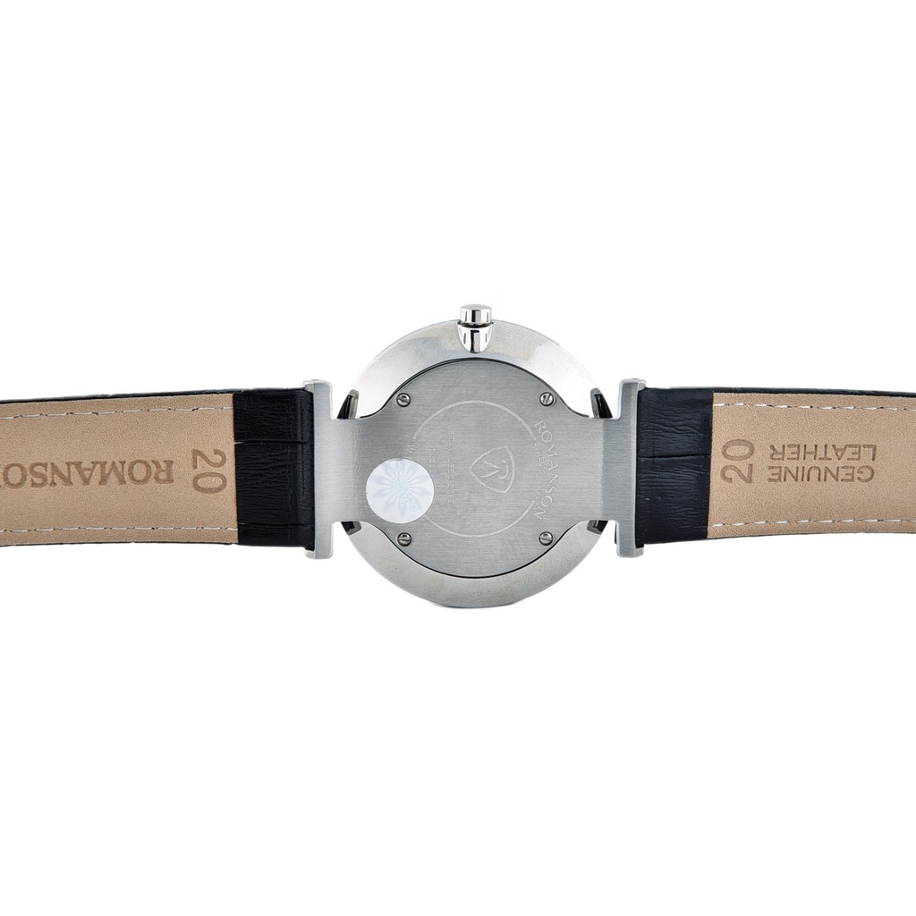 Đồng hồ Romanson Men Watch TL3238JMWWH nam máy thụy sĩ mặt mỏng kính chống xước, chống nước, dây da cao cấp chính hãng
