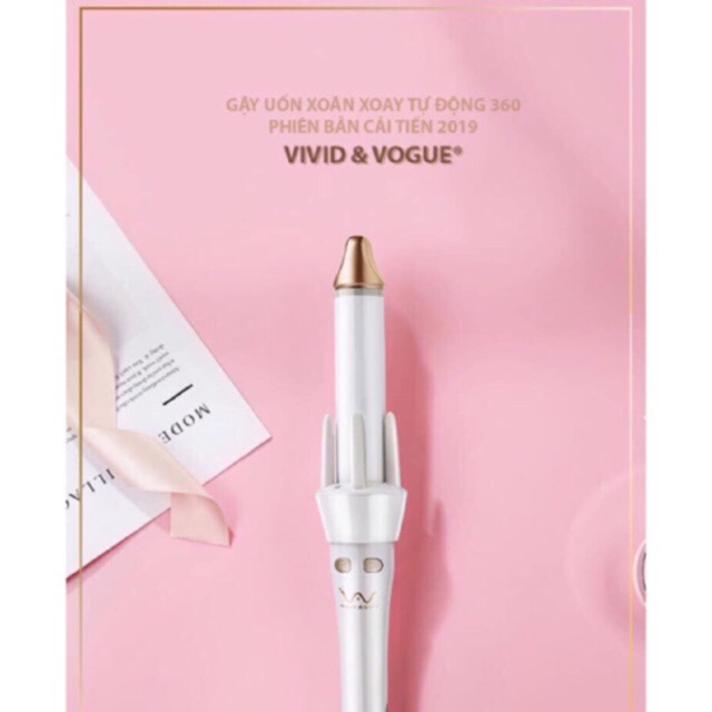 [PHIÊN BẢN 2019 - CÓ SẴN] GẬY UỐN XOĂN XOAY TỰ ĐỘNG ViViD & VoGue THẾ HỆ MỚI