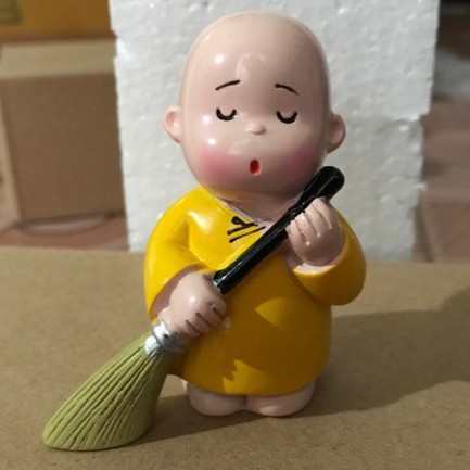 BỘ TƯỢNG 3 CHÚ TIỂU ÁO VÀNG