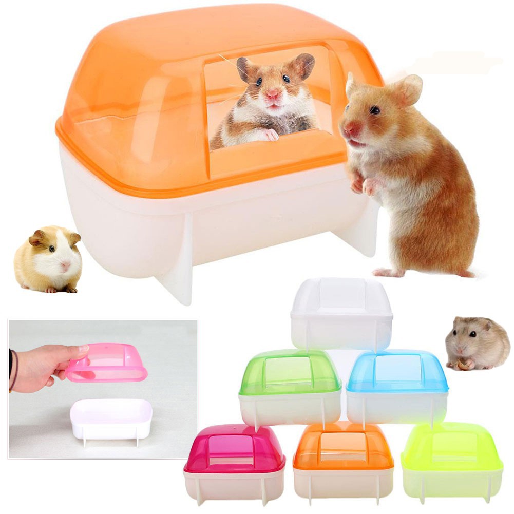 Nhà tắm nhựa cho Hamster Size 10.3 x 7.3 X 7 cm [ LOẠI 1 ] cam kết đổi trả nếu hàng lỗi