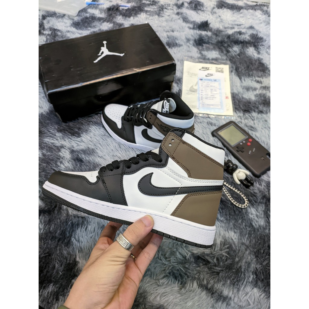 Giày 𝐉𝐨𝐫𝐝𝐚𝐧 𝐜ổ 𝐜𝐚𝐨 ⚡️𝐅𝐑𝐄𝐄 𝐒𝐇𝐈𝐏⚡️ Giày Sneaker JD1 Panda đen trắng cổ cao nam nữ full box bill | BigBuy360 - bigbuy360.vn