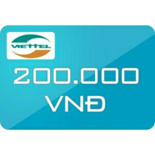 Thẻ cào viettel 200.000đ
