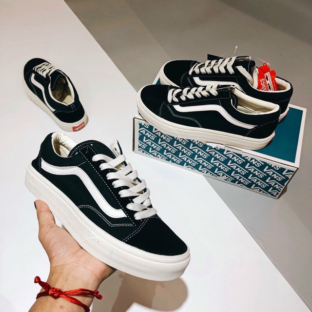 Giày Vans vault caro chuẩn lót da 11 Trung (Checkerboard Slip On) [ full box,]