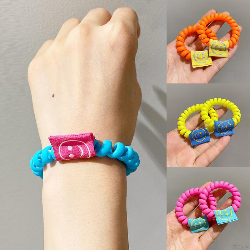 Dây Buộc Tóc Cao Su Màu Sắc Huỳnh Quang Phong Cách Hàn Quốc Cho Bé
