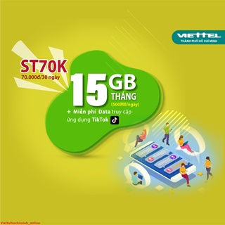 Sim 4g viettel st70k lướt net tẹt ga