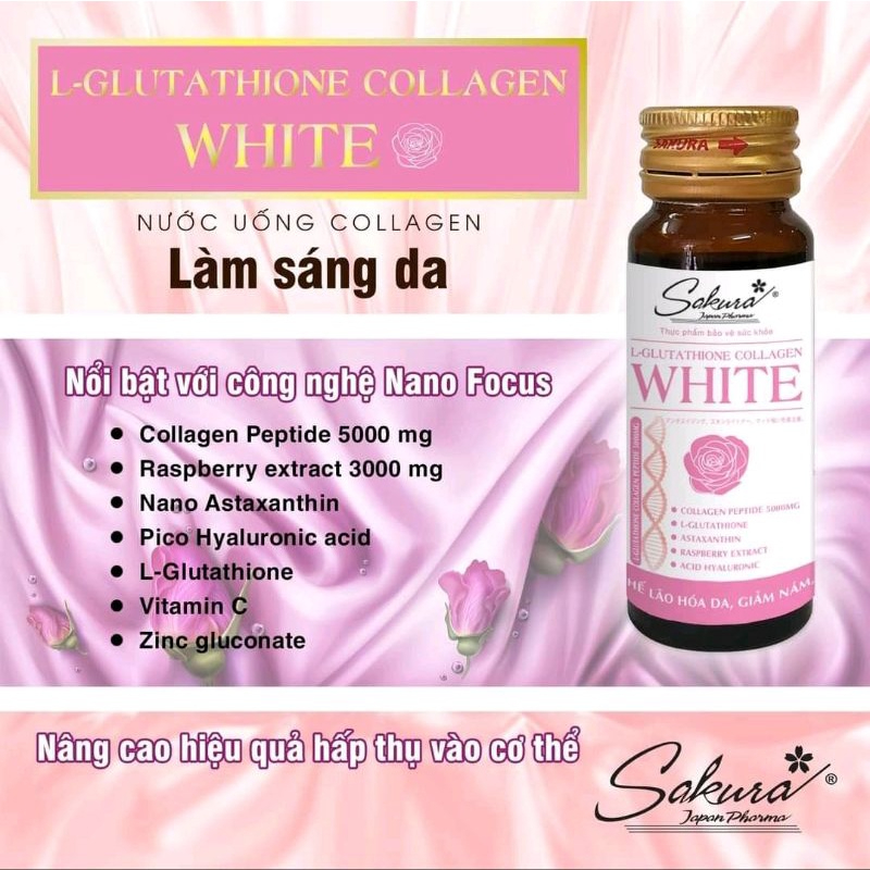 colagen Sakura chai lẻ dùng thử chai 50ml hàng date mới