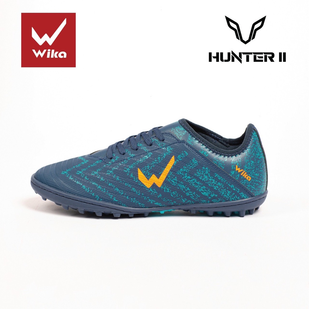 Giày Đá Bóng Nam Wika Hunter II Chính Hãng, Giày Bóng Đá Sân Cỏ Nhân Tạo Khâu Full Đế