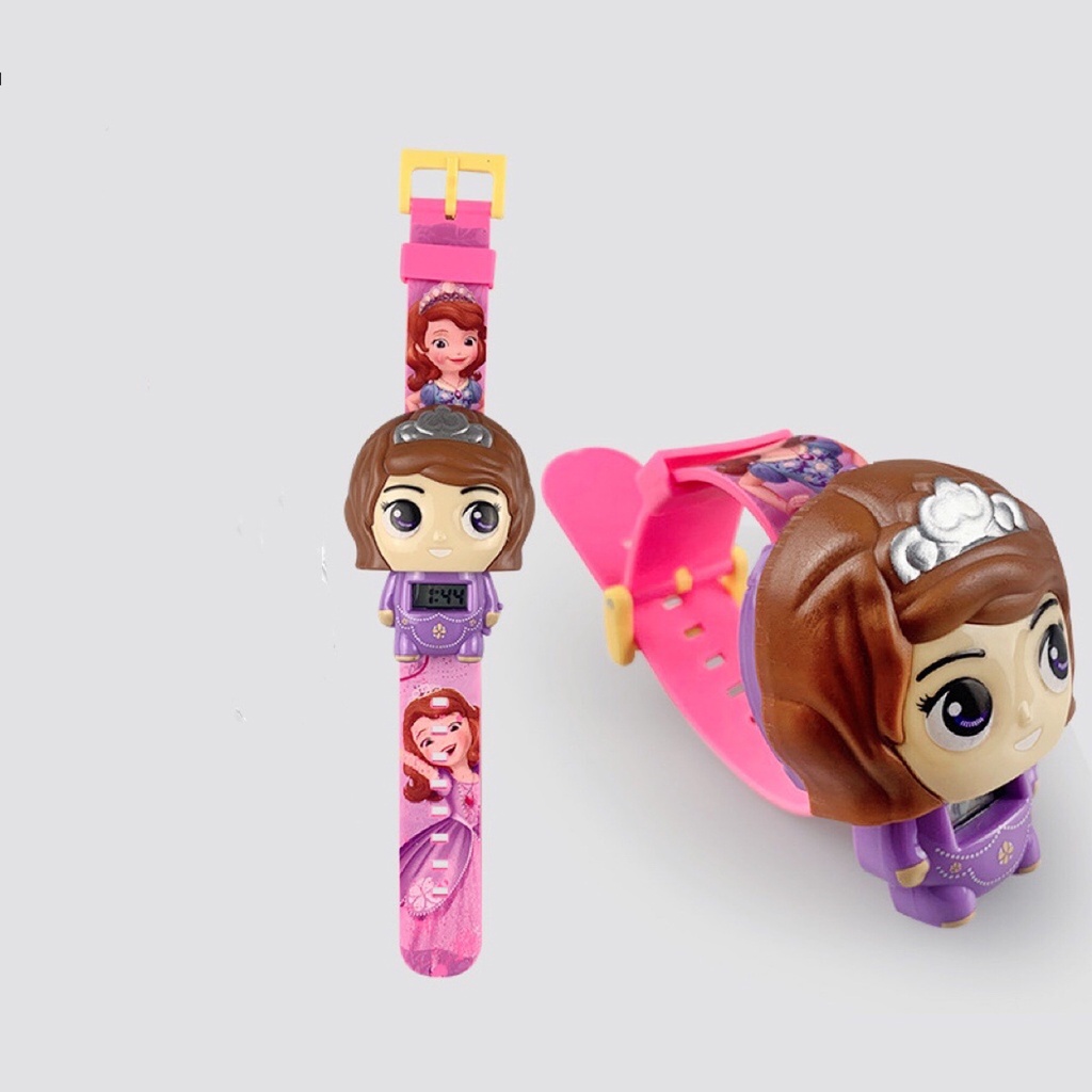 1 Đồng Hồ Điện Tử Hình Hoạt Hình Cho Bé