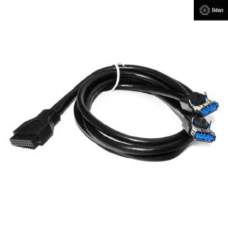 Cáp Chuyển Đổi 20pin Sang 2 Cổng Usb 3.0 Cho Máy Tính