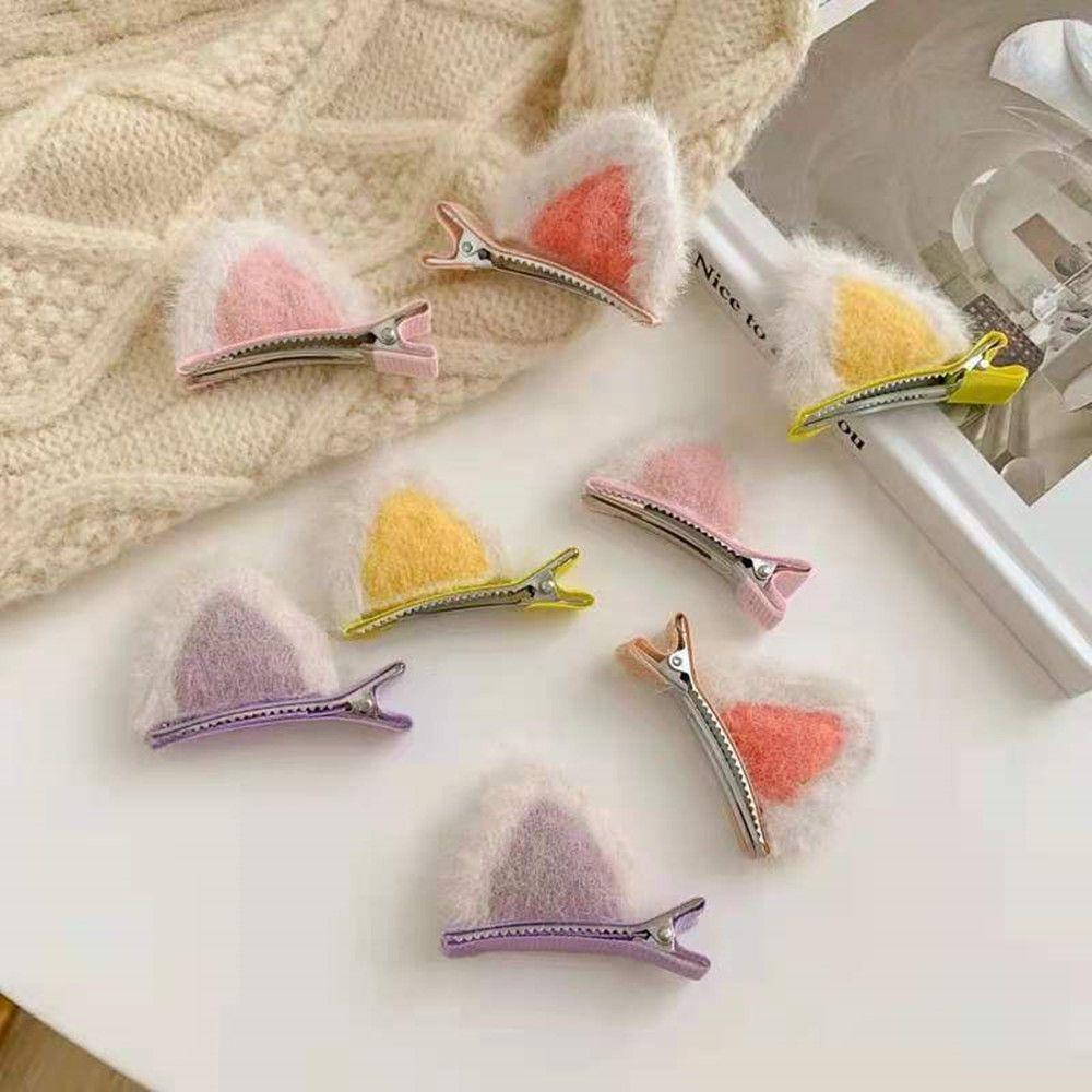 Bộ 2 Kẹp Tóc Hình Tai Thỏ 3D Dễ Thương Cho Bé