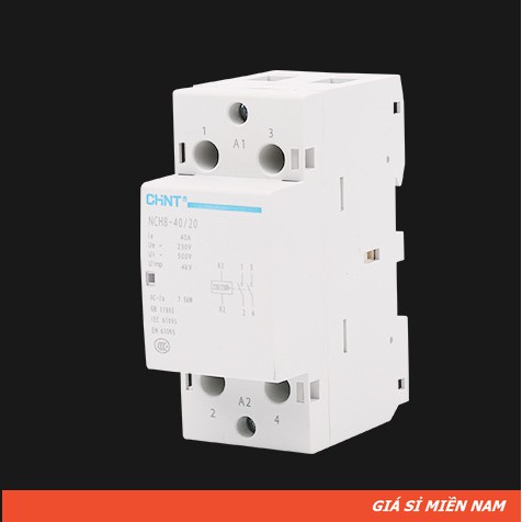 Khởi Động Từ 1 Pha CHINT 40A-220V (Contactor), Bảo Vệ Quá Tải Cho Thiết Bị