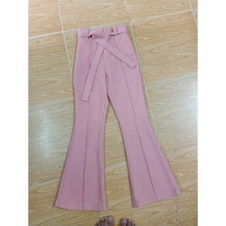 May theo số đo QD278 Quần tây ông loe phối dây eo
