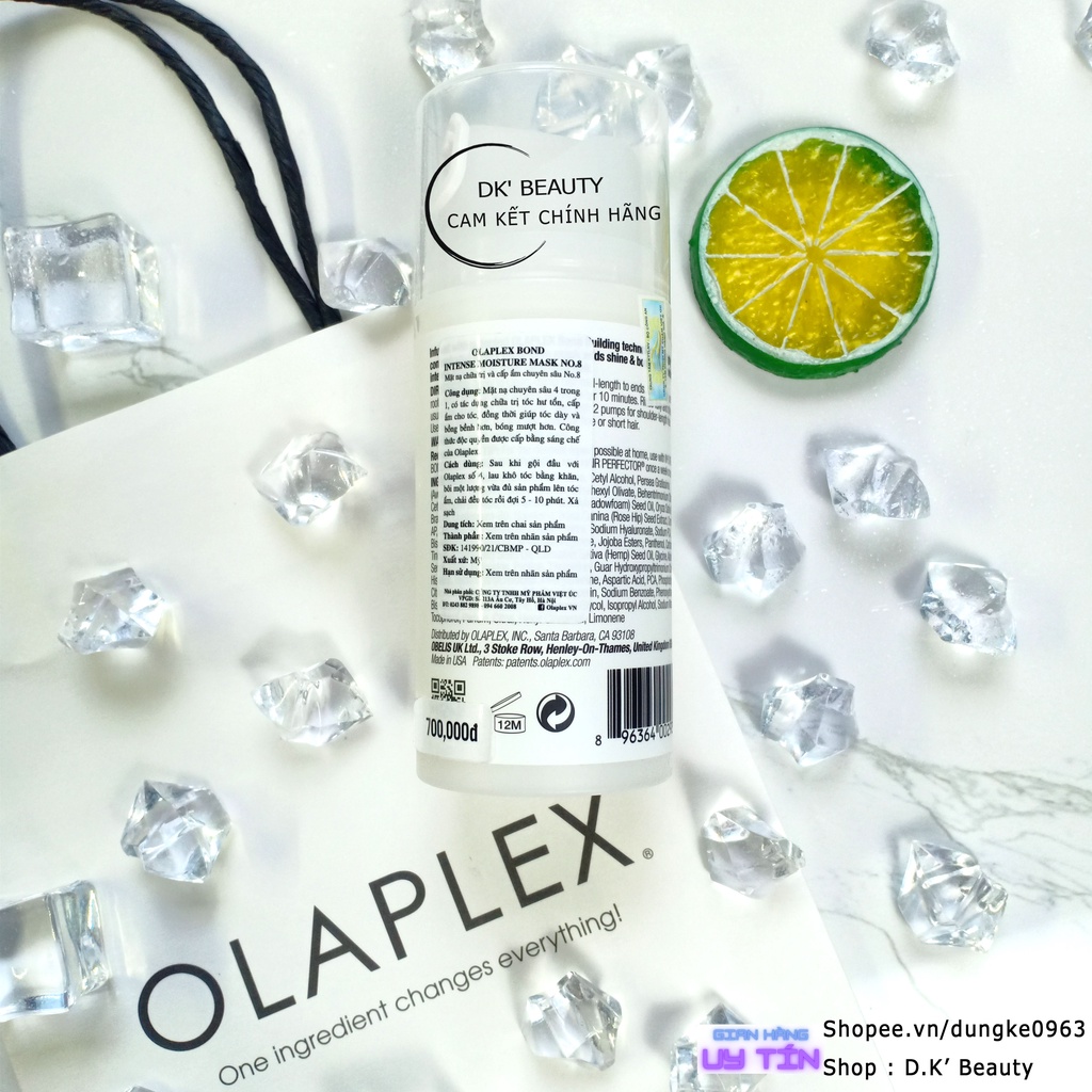 Olaplex No8 Dưỡng Ẩm Siêu Mềm Mượt Tăng Cường Liên Kết Tóc