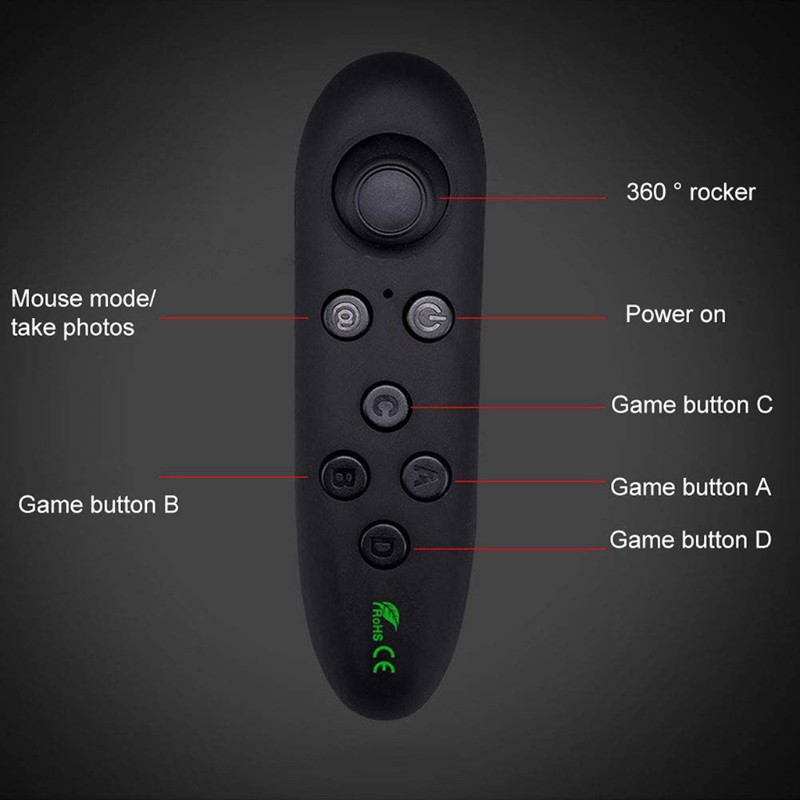 Tay Cầm Chơi Game VR 3D Kết Nối Bluetooth Không Dây Cho Điện Thoại