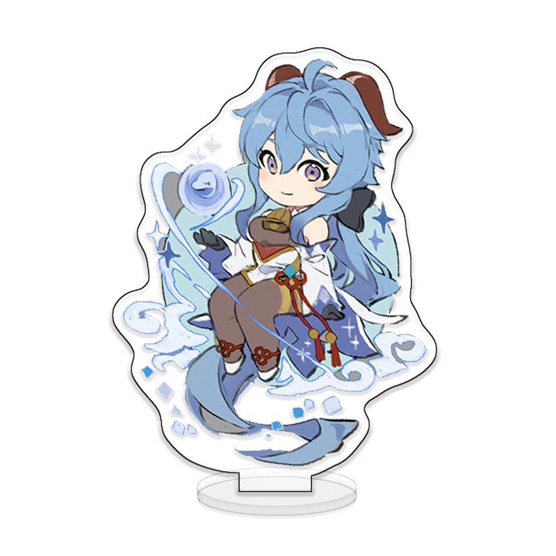 ( CHIÊU THỨC ) Mô hình Standee GENSHIN IMPACT game anime chibi mica trưng bày