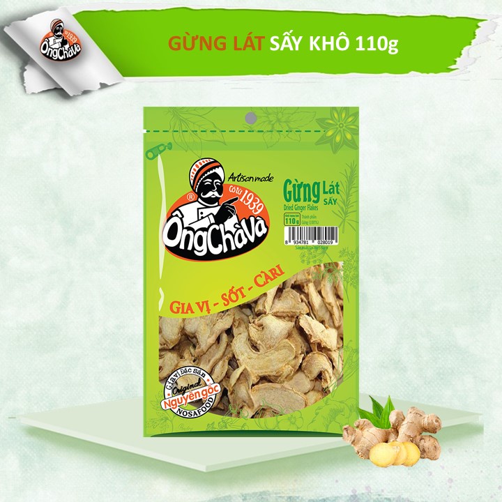 Gừng lát Ông Chà Và 110gr (Dried ginger)