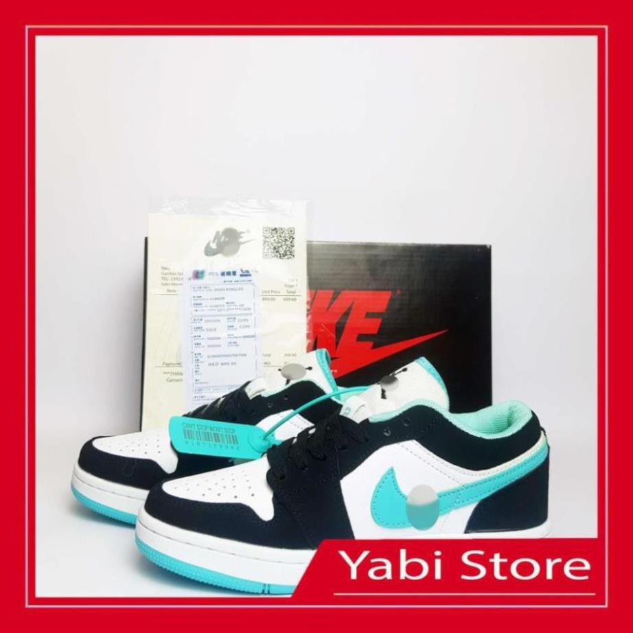 🔥FREE SHIP-HÀNG QUẢNG CHÂU 🔥Giày thể thao sneaker🔥Air Jordan 1 Low JD xanh Ngọc full box - Yabi Store