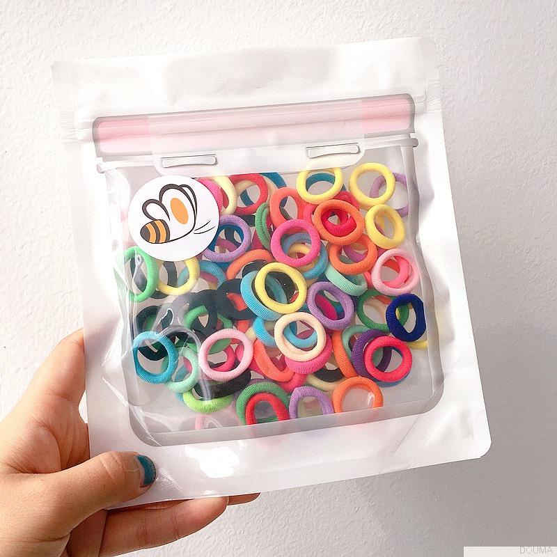 Dây buộc tóc cao su co giãn màu sắc ngọt ngào xinh xắn cho bé gái