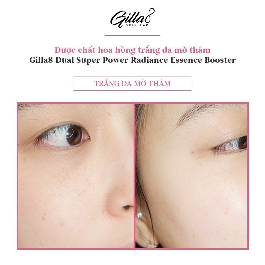 TINH CHẤT HOA HỒNG GILLA8 DUAL SUPER POWER RADIANCE BOOSTER 50ML