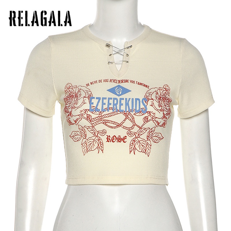 Áo Thun Nữ Tay Ngắn Màu Trơn Gợi Cảm Thời Trang | BigBuy360 - bigbuy360.vn